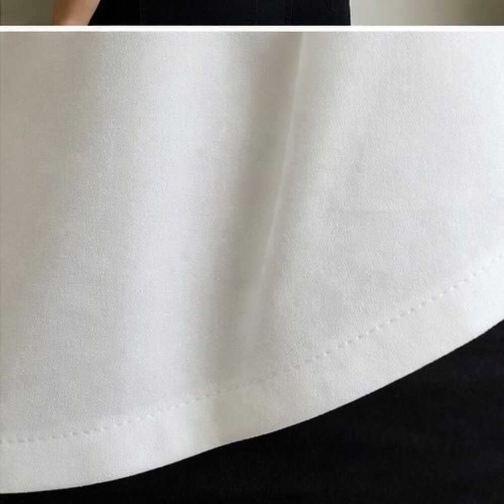 White Ruffle Blouse - Picture 6 of 6